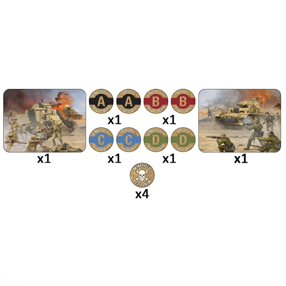 Flames of War: Desert Mission Token Set (ONLINE ORDER ONLY)