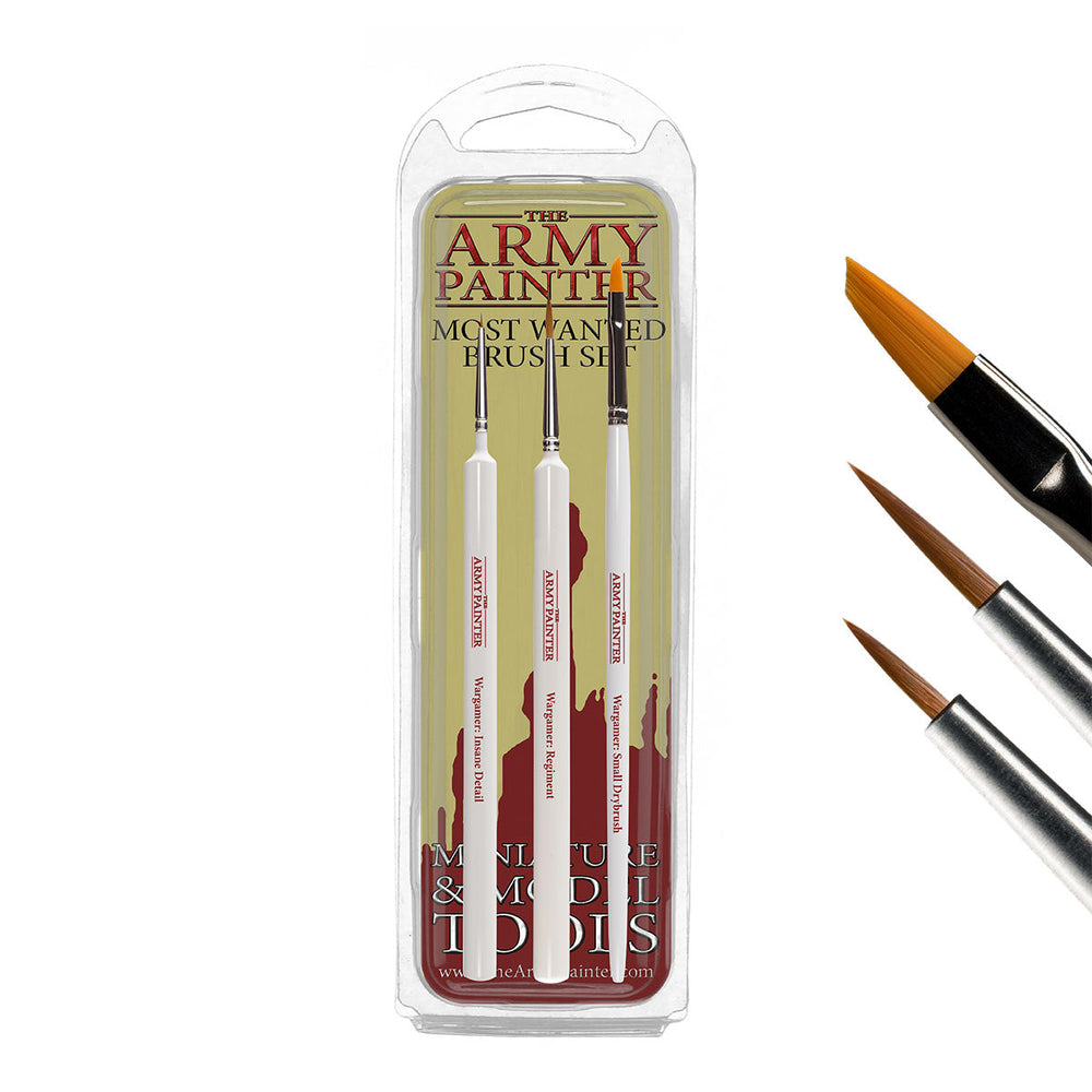 Army Painter Tools: Most Wanted Brush Set (ONLINE ORDER ONLY)