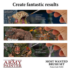 Army Painter Tools: Most Wanted Brush Set (ONLINE ORDER ONLY)