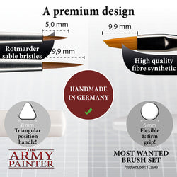 Army Painter Tools: Most Wanted Brush Set (ONLINE ORDER ONLY)