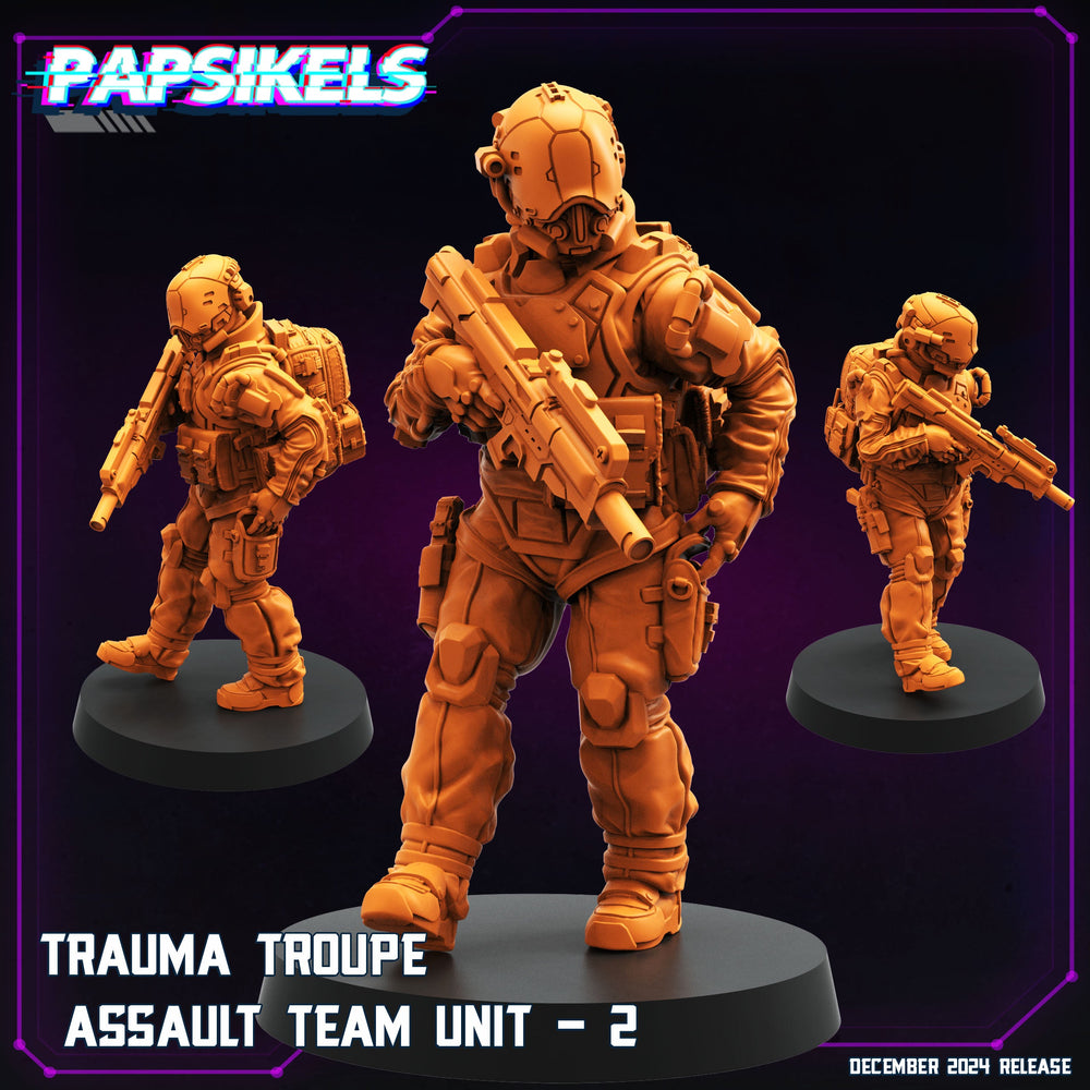 3D Printed Papsikels Trauma Troupe Assault Team Dec. 2024 Cyberpunk 28mm 32mm (Online Only)