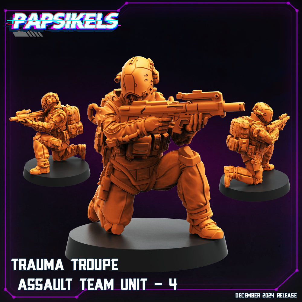 3D Printed Papsikels Trauma Troupe Assault Team Dec. 2024 Cyberpunk 28mm 32mm (Online Only)