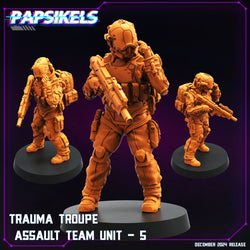 3D Printed Papsikels Trauma Troupe Assault Team Dec. 2024 Cyberpunk 28mm 32mm (Online Only)