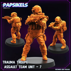 3D Printed Papsikels Trauma Troupe Assault Team Dec. 2024 Cyberpunk 28mm 32mm (Online Only)