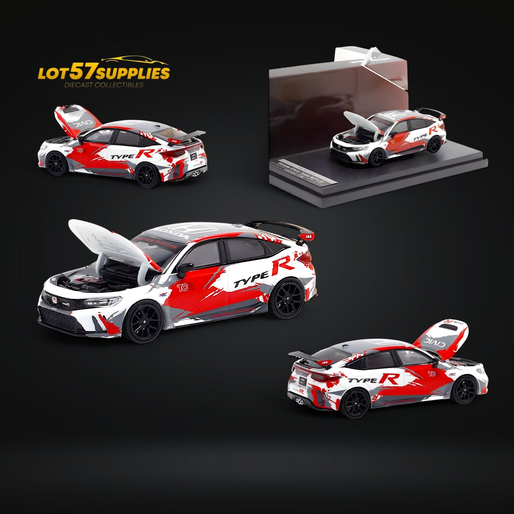 MOTORHELIX Honda Civic Type R FL5 TRC Livery 1:64 (ONLINE ORDER ONLY)