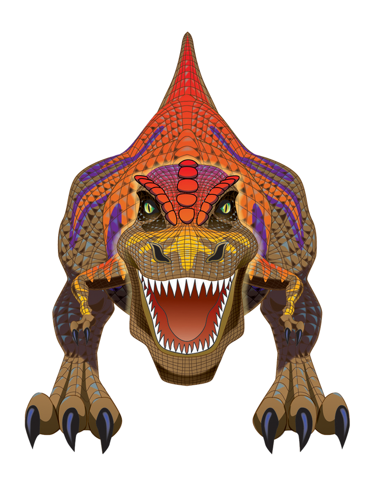 54 Iinc Tall WindNSun SuperSized T-Rex Ripstop Nylon Dinosaur Kite (ONLINE ORDER ONLY)
