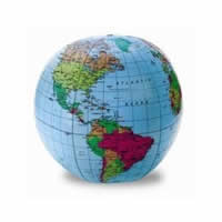 TSM854 Inflatable Globe by Toysmith (ONLINE ORDER ONLY)