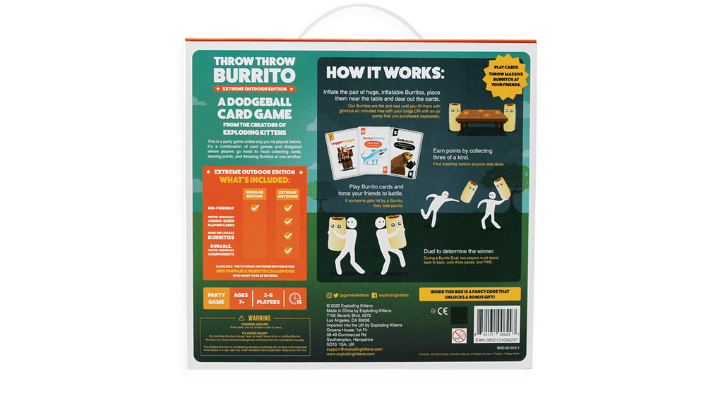 Throw Throw Burrito: Extreme Outdoor Edition (ONLINE ORDER ONLY)