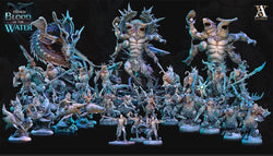 3D Printed Archvillain Games Shakarkha Sharktamers The Trench Blood In the Water 28 32mm D&D (Online Only)