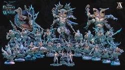 3D Printed Archvillain Games Vaiakvo Sea Dragon The Trench Blood In the Water 28 32mm D&D (Online Only)