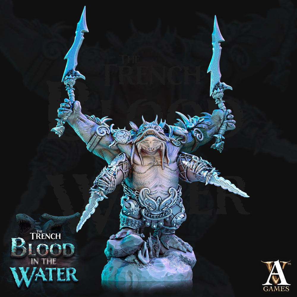 3D Printed Archvillain Games Shakarkha Juggernauts The Trench Blood In the Water 28 32mm D&D (Online Only)
