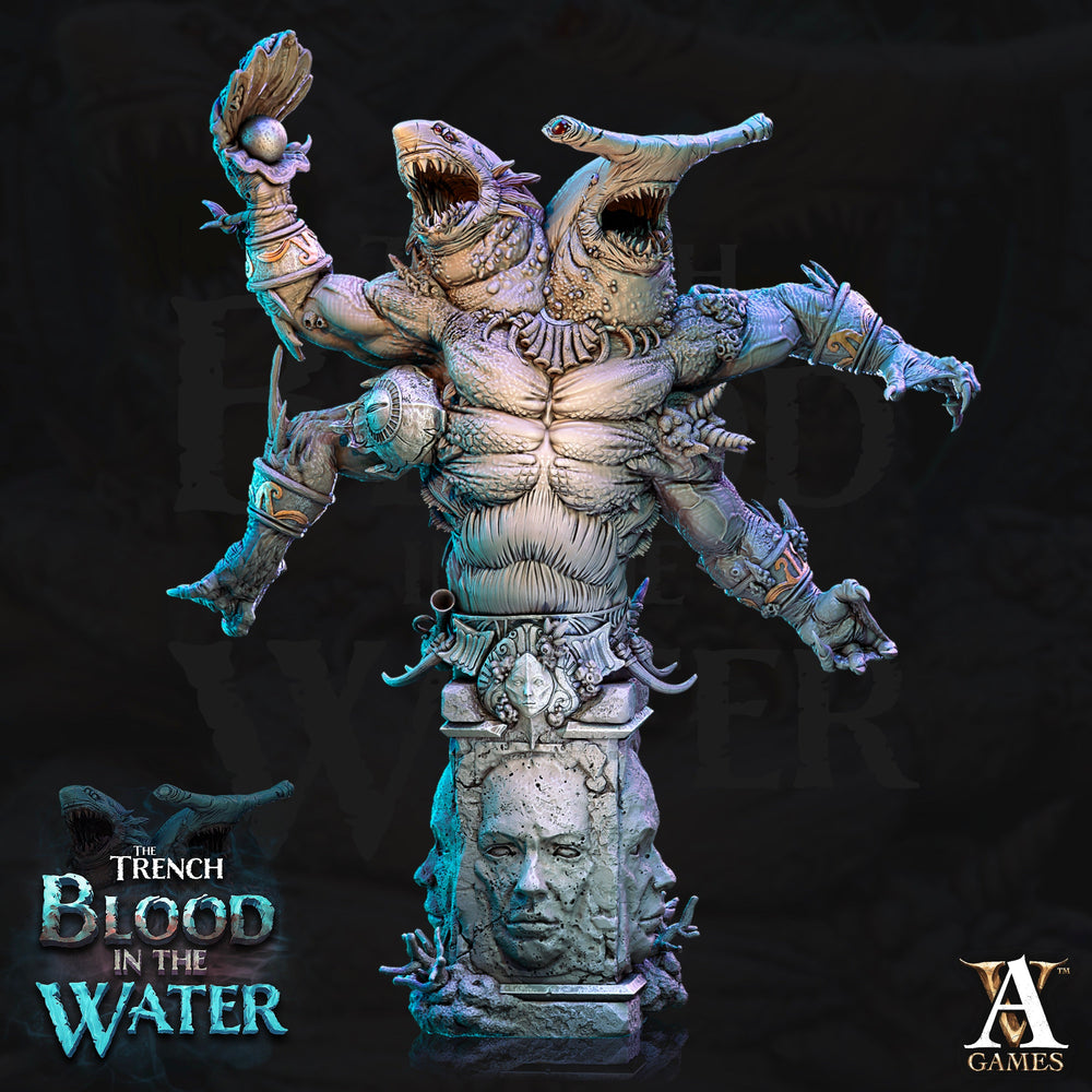 3D Printed Archvillain Games Karkhareetoth Bust The Trench Blood In the Water 28 32mm D&D (Online Only)
