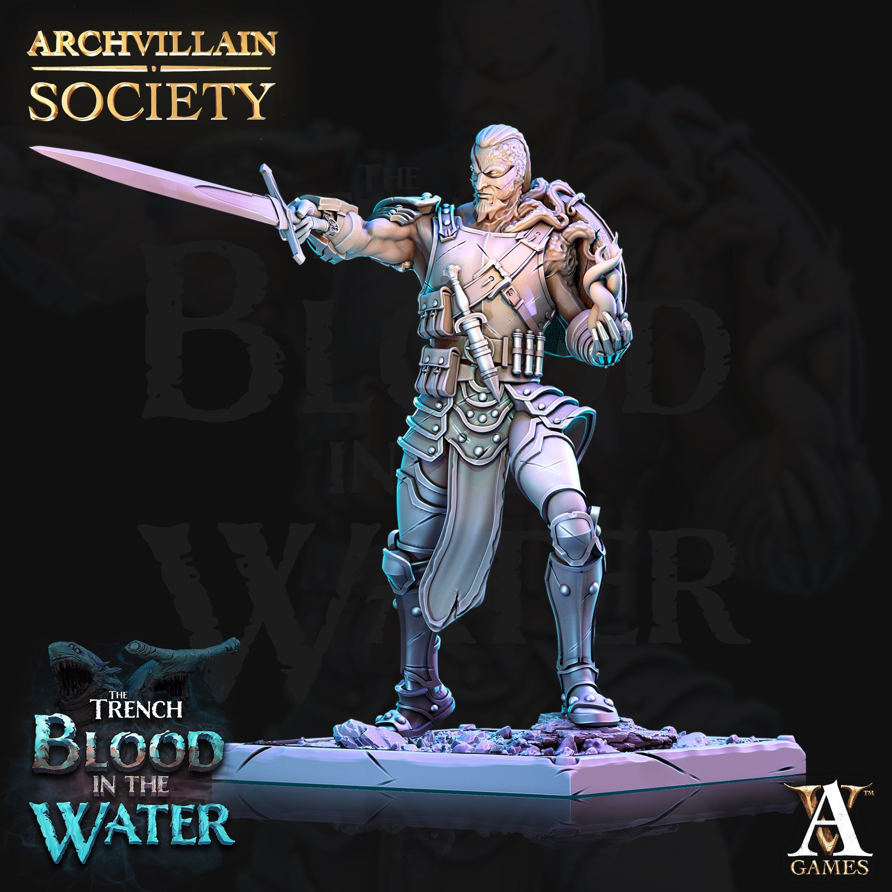 3D Printed Archvillain Games Archvillain Society Vol. VIIΙ - Lirent the Stricken 28mm 32mm D&D (Online Only)