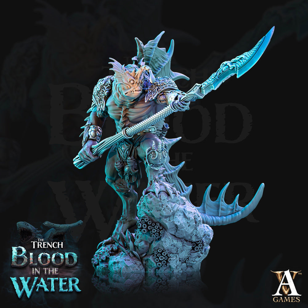 3D Printed Archvillain Games Shakarkha Seadevils The Trench Blood In the Water 28 32mm D&D (Online Only)