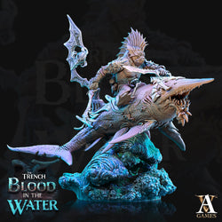 3D Printed Archvillain Games Shakarkha Sharktamers The Trench Blood In the Water 28 32mm D&D (Online Only)