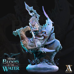 3D Printed Archvillain Games Shakarkha Sharktamers The Trench Blood In the Water 28 32mm D&D (Online Only)