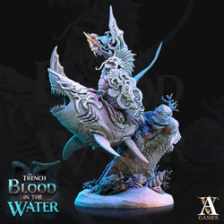 3D Printed Archvillain Games Shakarkha Sharktamers The Trench Blood In the Water 28 32mm D&D (Online Only)