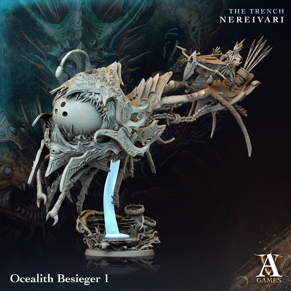 3D Printed Archvillain Games Ocealith Besieger The Trench Nereivari Archvillain Society Vol XXXV 28 32mm D&D (Online Only)