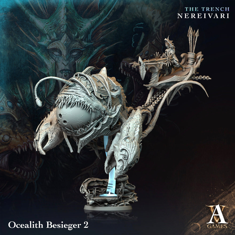 3D Printed Archvillain Games Ocealith Besieger The Trench Nereivari Archvillain Society Vol XXXV 28 32mm D&D (Online Only)