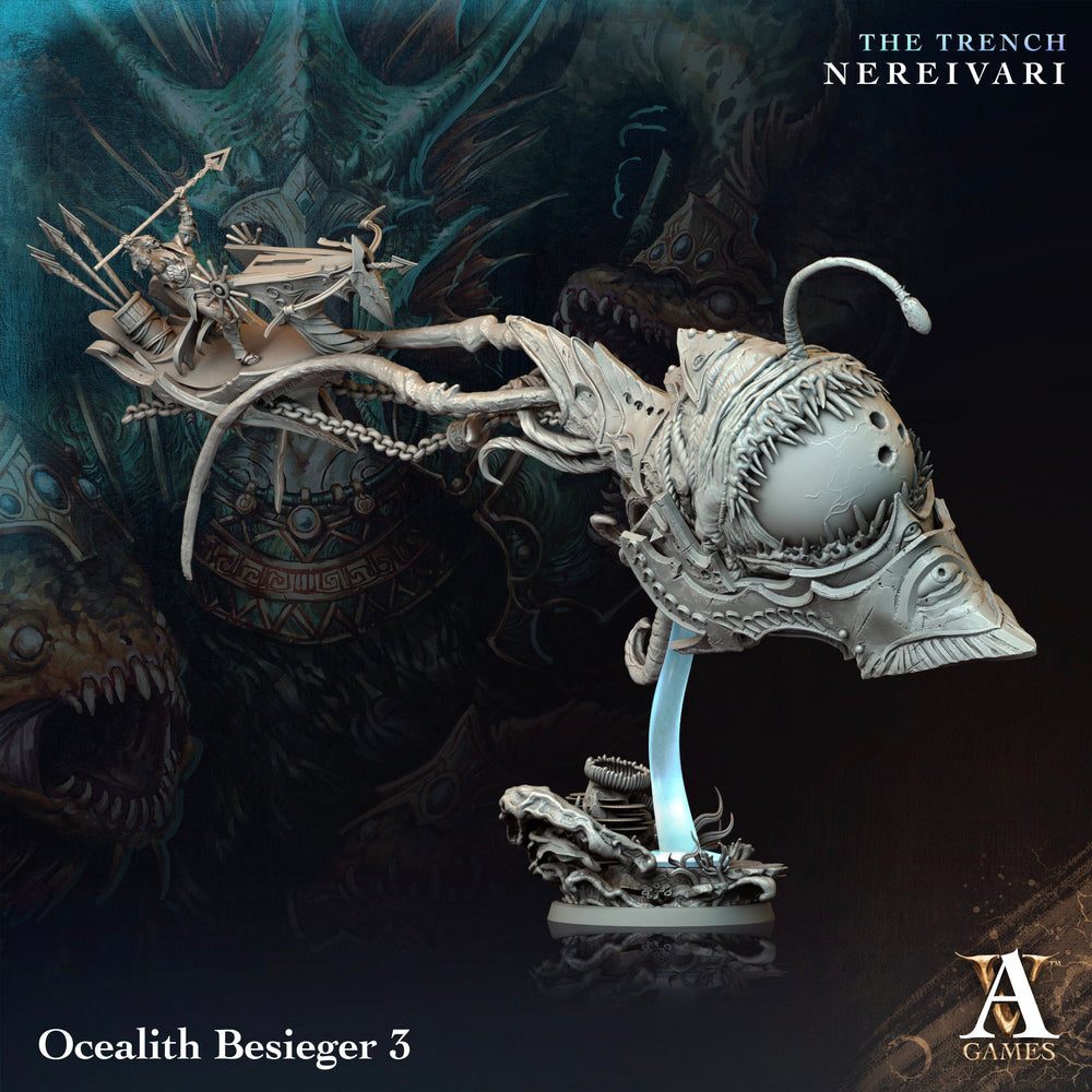 3D Printed Archvillain Games Ocealith Besieger The Trench Nereivari Archvillain Society Vol XXXV 28 32mm D&D (Online Only)