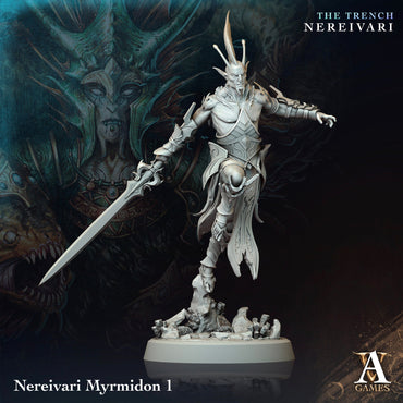 3D Printed Archvillain Games Nereivari Myrmidon The Trench Nereivari Archvillain Society Vol XXXV 28 32mm D&D (Online Only)