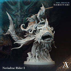 3D Printed Archvillain Games Neriadrac Rider The Trench Nereivari Archvillain Society Vol XXXV 28 32mm D&D (Online Only)