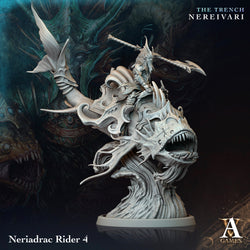 3D Printed Archvillain Games Neriadrac Rider The Trench Nereivari Archvillain Society Vol XXXV 28 32mm D&D (Online Only)