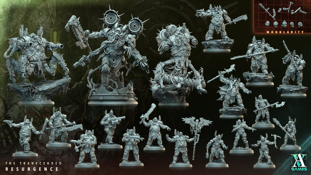 3D Printed Archvillain Games Rotting Cohort The Transcended Resurgence 28 32mm D&D (Online Only)