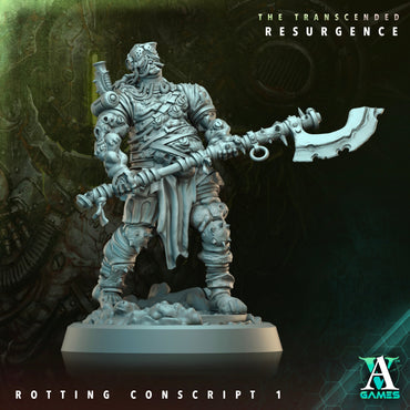 3D Printed Archvillain Games Rotting Conscript The Transcended Resurgence 28 32mm D&D (Online Only)