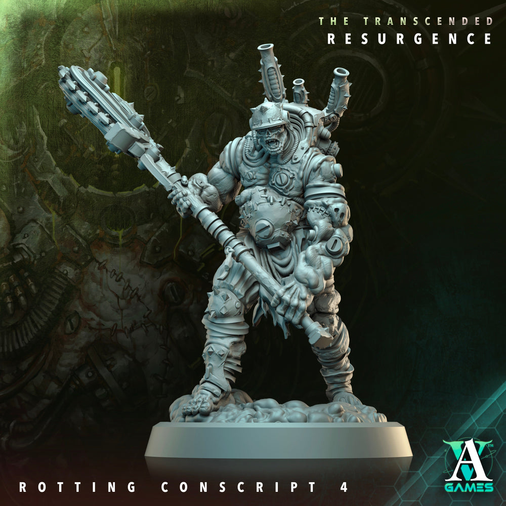 3D Printed Archvillain Games Rotting Conscript The Transcended Resurgence 28 32mm D&D (Online Only)