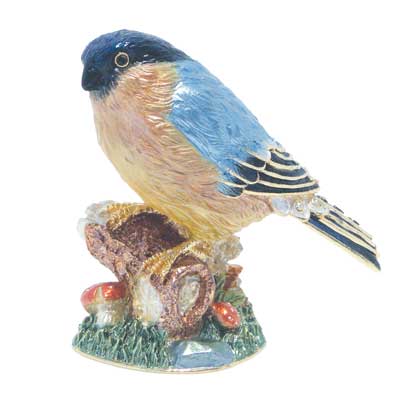 TU8116 Bullfinch Flora and Fauna Crystal Mementos Collectible Figurine Tudor Mint (ONLINE ORDER ONLY)