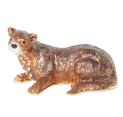 TU8122 Otter Flora and Fauna Crystal Mementos Collectible Figurine (ONLINE ORDER ONLY)
