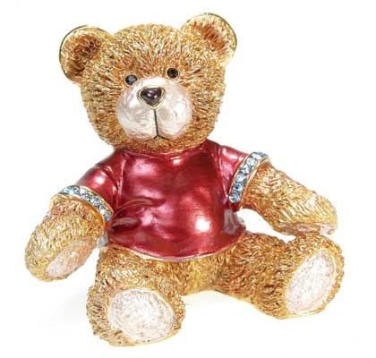 TUG8504 Daniel Bearing Crystal Bear Figurine Tudor Mint (ONLINE ORDER ONLY)