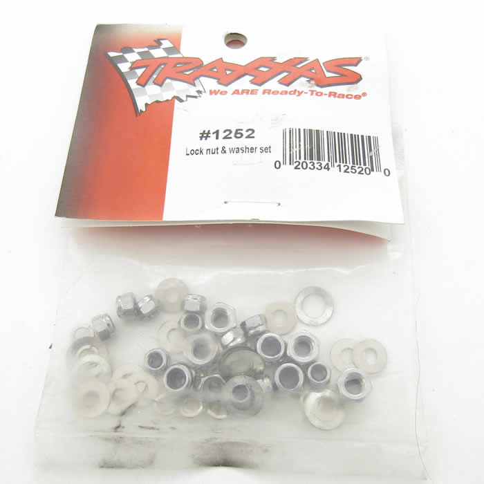 TX1252 Nut Set Lock Nuts 3mm (11) and 4mm (7) Washers Traxxas (ONLINE ORDER ONLY)
