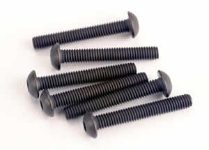 TX2580 Screws - 3x20mm - button head - machine - hex drive (6) (ONLINE ORDER ONLY)