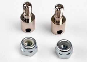 TX3180 Rod guides (2) -  3mm nylon locknuts (2) (ONLINE ORDER ONLY)