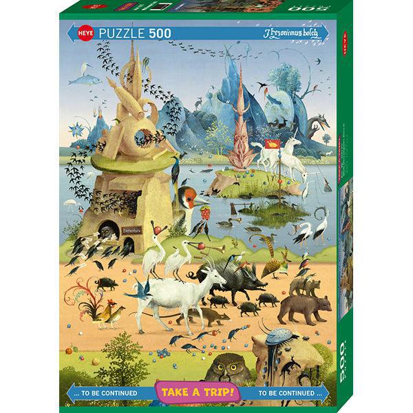 Take a Trip with Hieronymus Bosch 500 Piece Jigsaw Puzzle Heye (ONLINE ORDER ONLY)