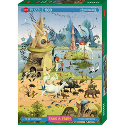 Take a Trip with Hieronymus Bosch 500 Piece Jigsaw Puzzle Heye