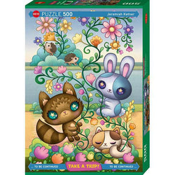 Take a Trip with Jeremiah Ketner 500 Piece Jigsaw Puzzle Heye