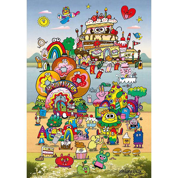 Take a Trip with Jon Burgerman 500 Piece Jigsaw Puzzle Heye (ONLINE ORDER ONLY)