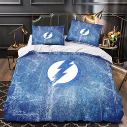 Tampa Bay Lightning Bedding Set Quilt Duvet Cover Without Filler (Online Order Only)