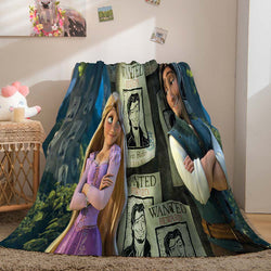 Tangled Blanket Pattern Flannel Throw Room Decoration (Online Order Only)