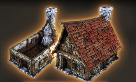 3D Printed Archvillain Games Taranwyth Farmer's Hut 28 32mm D&D (Online Only)