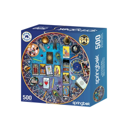 Tarot Crystal Magic 500 Piece Round Jigsaw Puzzle Springbok