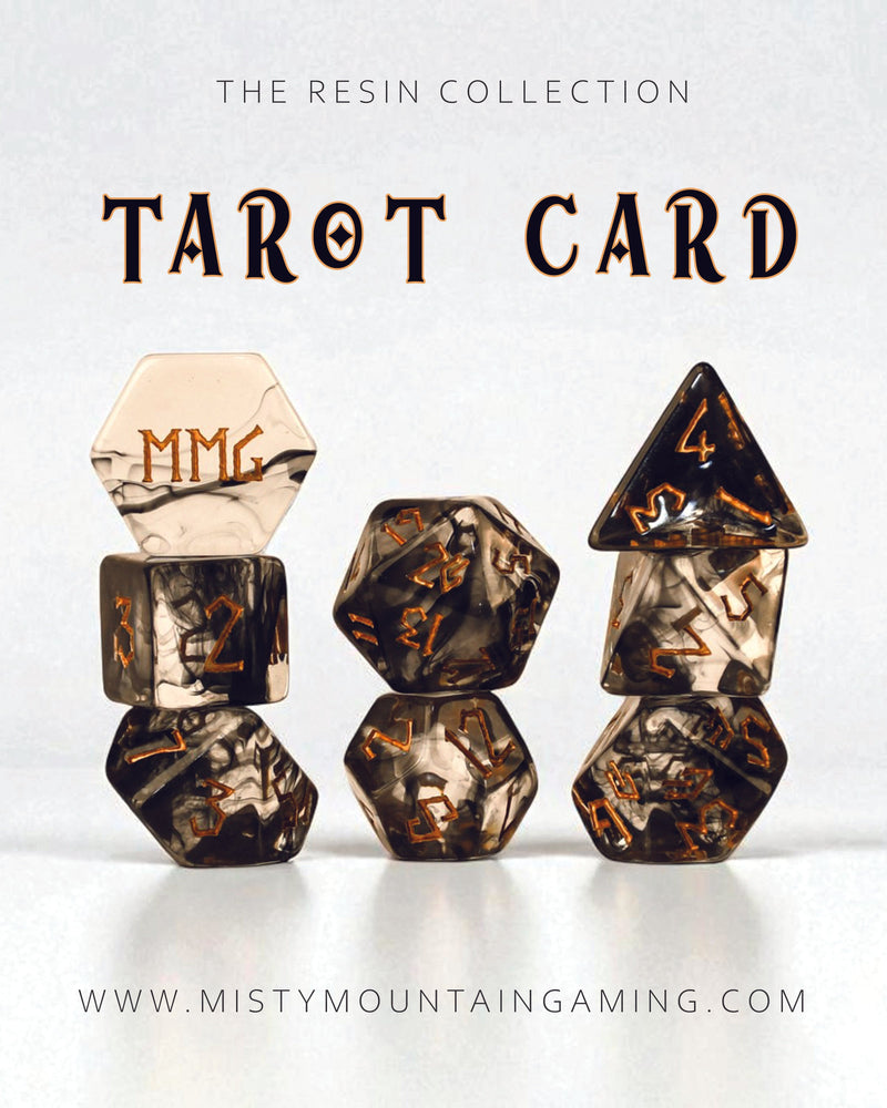 Tarot Card Resin Dice Set (ONLINE ORDER ONLY)