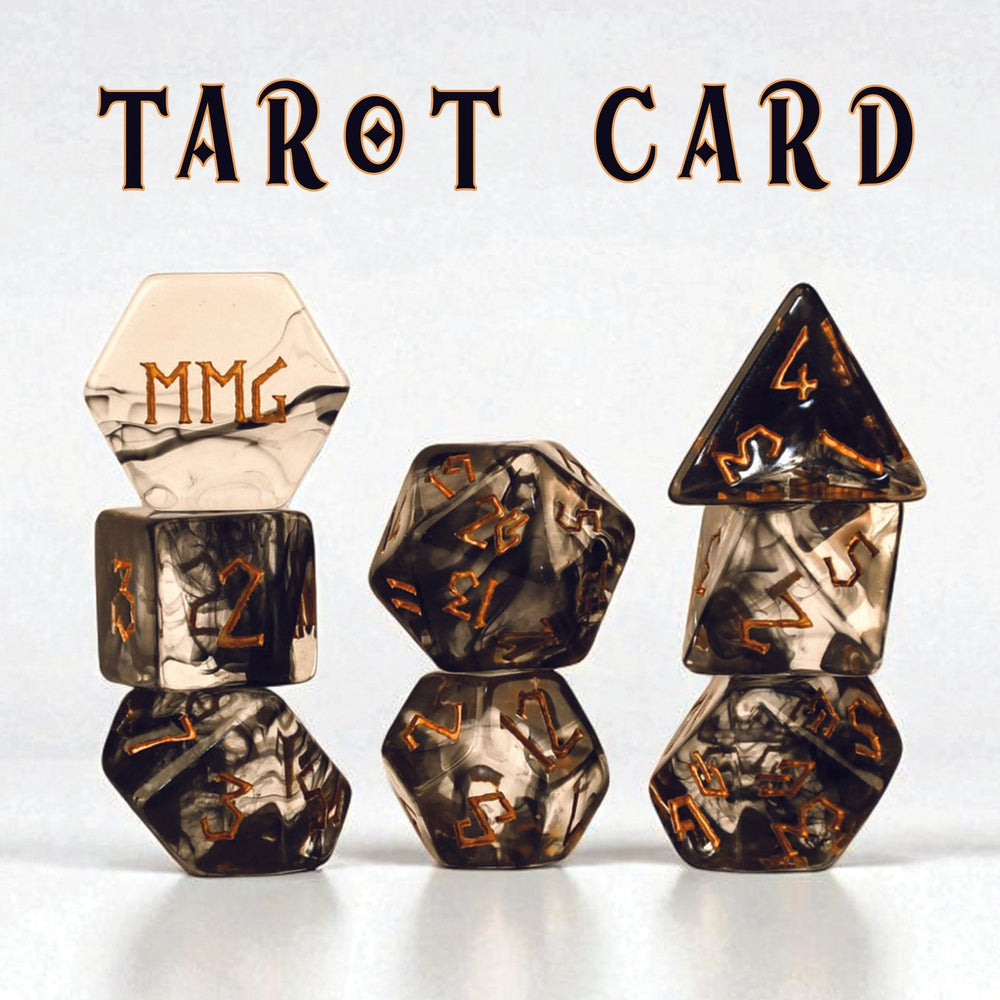 Tarot Card Resin Dice Set (ONLINE ORDER ONLY)