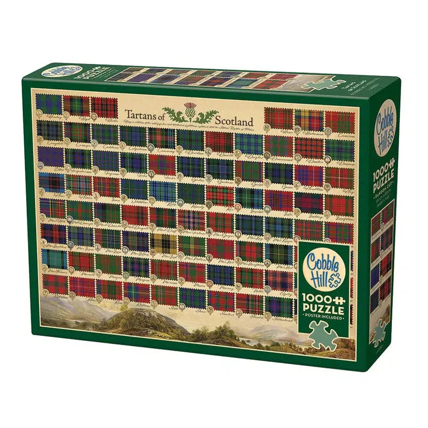 Tartans of Scotland 1000 Piece Jigsaw Puzzle Cobble Hill (ONLINE ORDER ONLY)