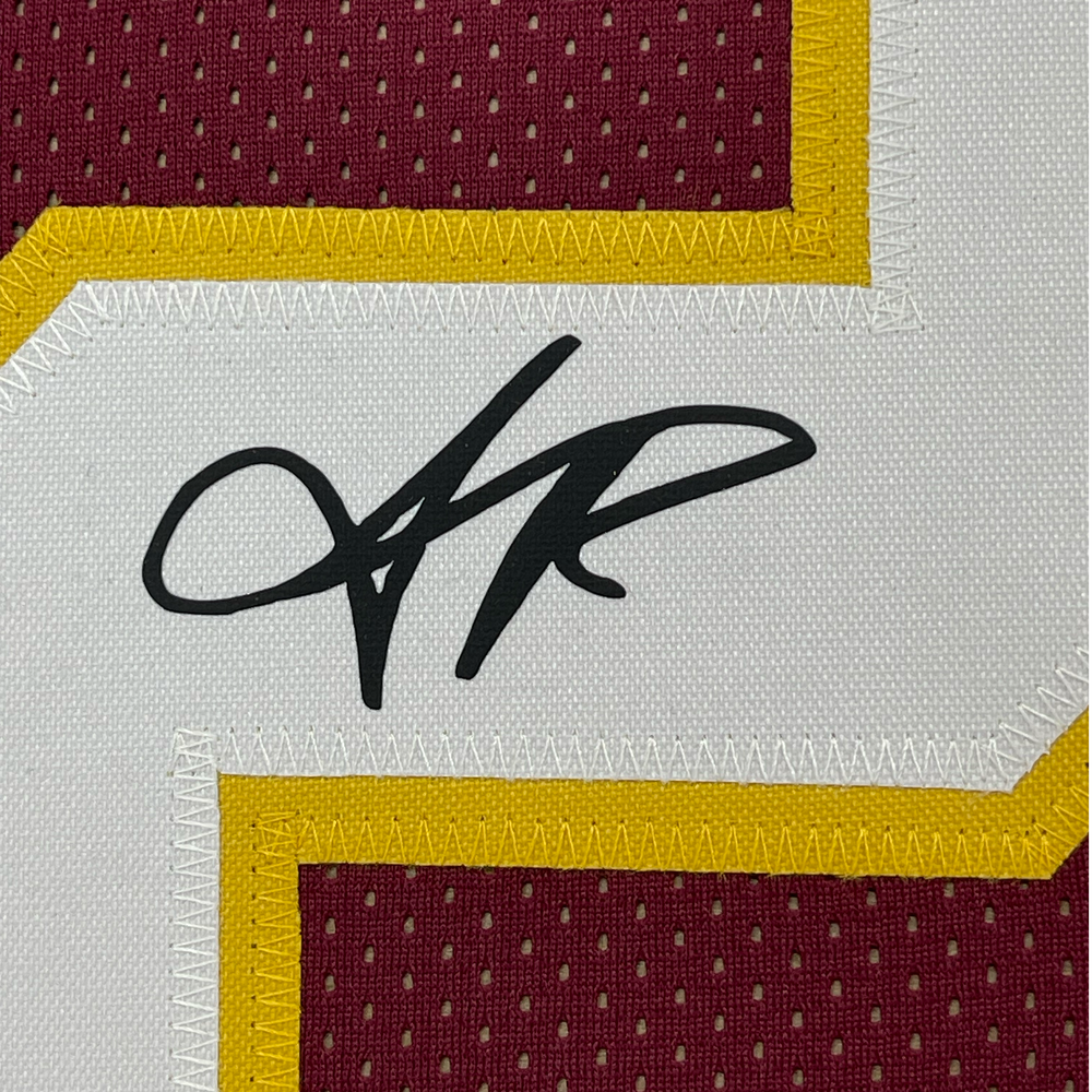 Framed Facsimile Autographed Sean Taylor 35x39 Washington Red Reprint Laser Auto Football Jersey (ONLINE ORDER ONLY)