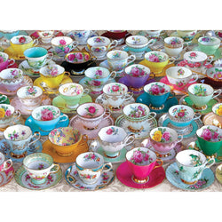 Tea Cup Party 1000 Piece Jigsaw Puzzle in Tin Eurographics (ONLINE ORDER ONLY)