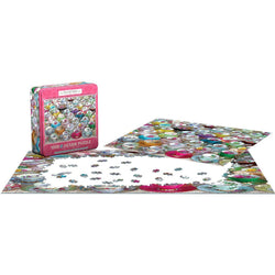 Tea Cup Party 1000 Piece Jigsaw Puzzle in Tin Eurographics (ONLINE ORDER ONLY)